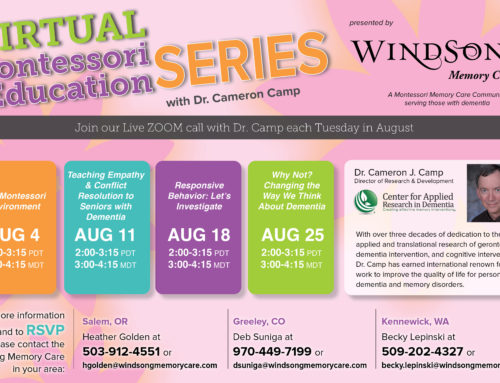 Virtual Montessori Education Series continues every Tuesday in August