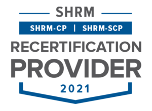 SHRM Recertification Provider Approval Badge